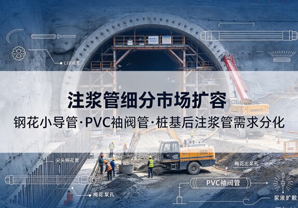 松溪注浆管细分市场扩容，隧道钢花小导管、PVC 袖阀管、桩基后注浆管需求分化